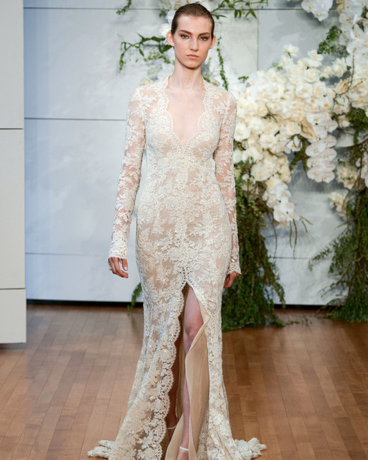 Flower Wedding Dress Monique Lhuillier